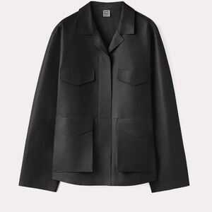 Toteme Black Leather Jacket